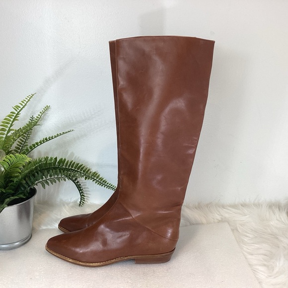 JOAN & DAVID COUTURE ITALIAN LEATHER KNEE HIGH EQUESTRIAN RIDING BOOTS SZ 7 - Picture 3 of 13